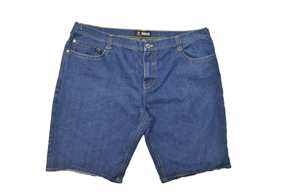 Mecca Men's Shorts Size 50 x 14.5 inceam Baggy Y2K Loose Fit Blue Denim
